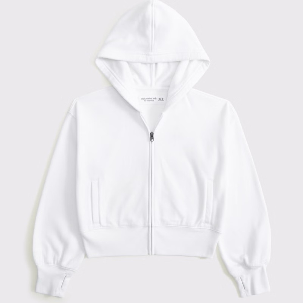 IPB Abercrombie Kids girls essential sunday full-zip hoodie size 9/10